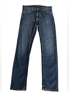 Nudie Jeans Co. Lean Dean "New Ink" Slim Tapered Jeans 31x32 Organic Cotton